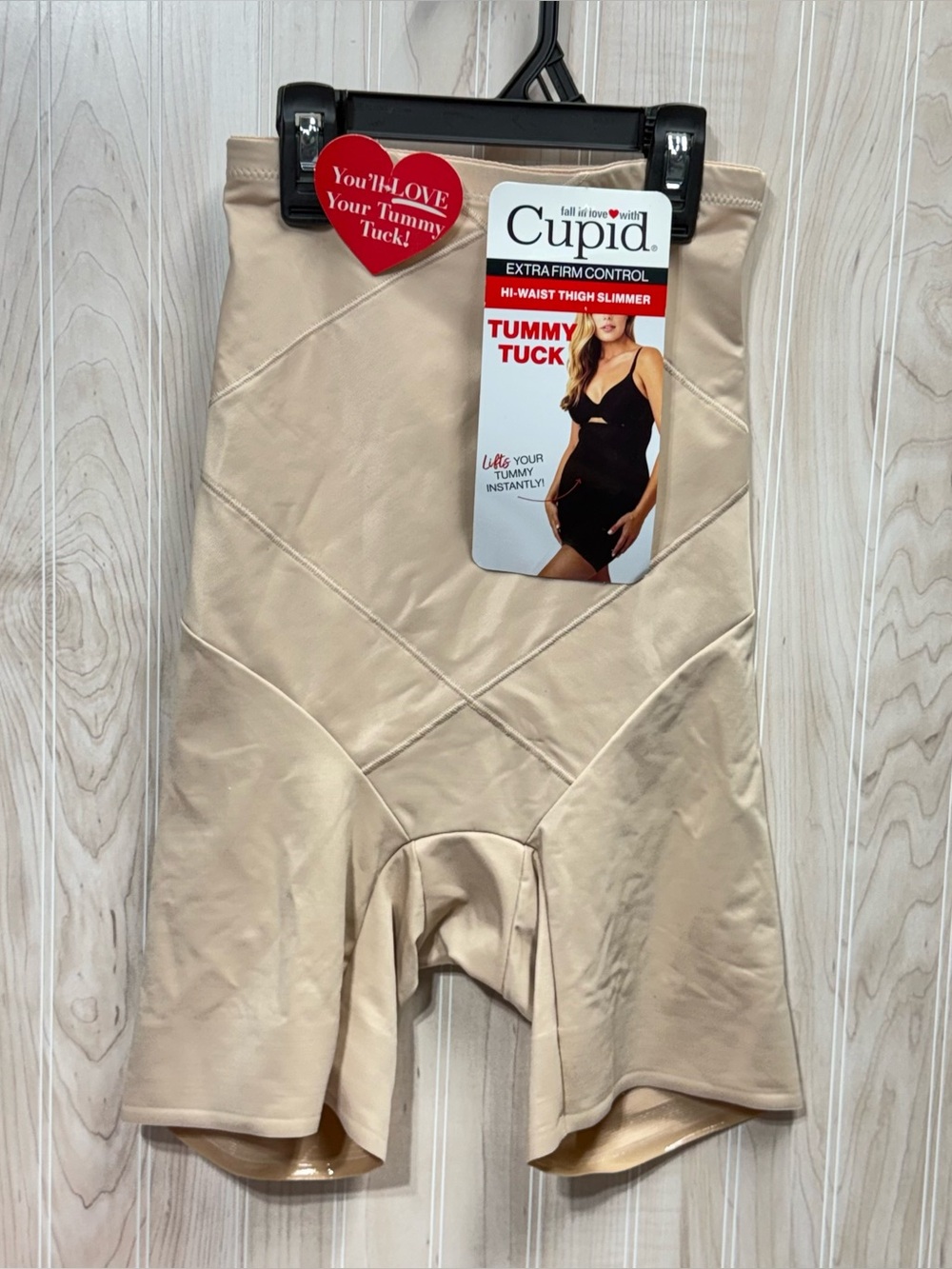 Cupid High-Waist Tummy Tuck Thigh Slimmer - Beige